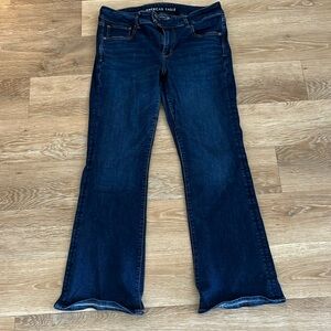 American Eagle Kick Boot Jeans Size 14 Dark Wash